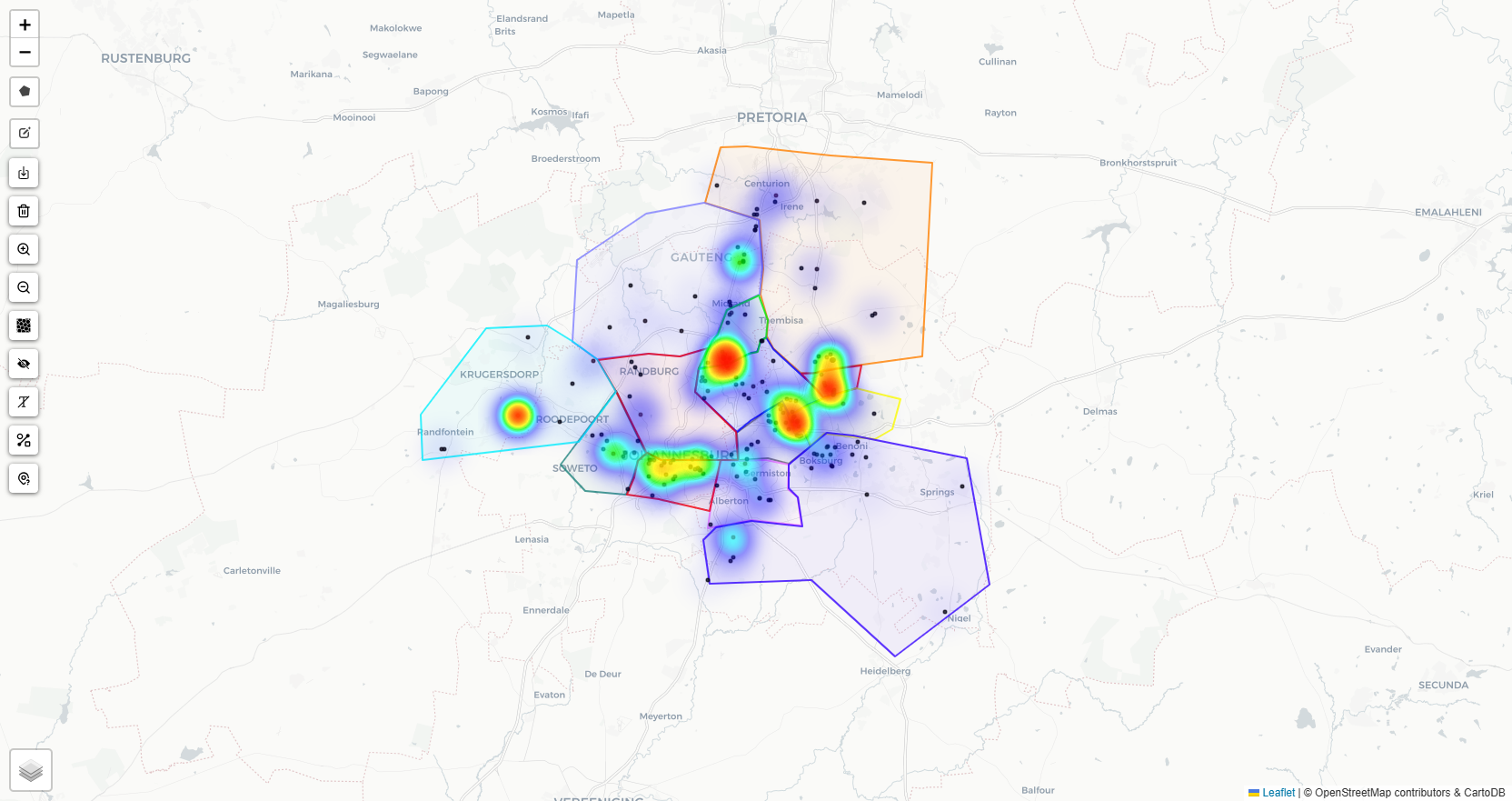 Courier network analytics and route planning